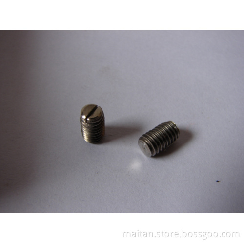 Titanium Slotted Set Screw